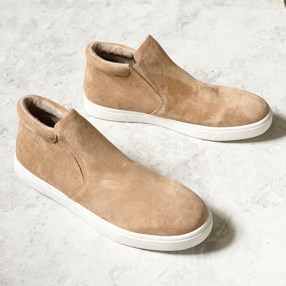 Fabletics Shoes - Fabletics Sierra Tan Leather Suede High Top Shoes